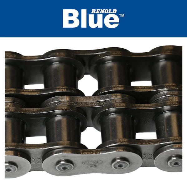 Renold 3/4in. PITCH, RIVETED, 2 STRAND, CARBON STEEL, 10FT 60A2X10FT - main